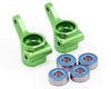 Traxxas (Green) Aluminum Front Steering Blocks Rustler Slash 2WD Stampede Bandit