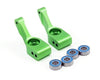 Traxxas Aluminum REAR Stub Axle Carriers (Green) 2wd Slash Bandit Rustler