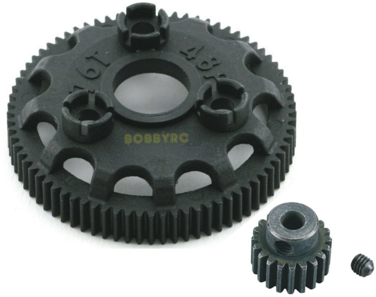 Traxxas Bandit VXL High Top Speed / HARD SURFACE 76T Spur Gear 28T Pinion - BOBBYRC