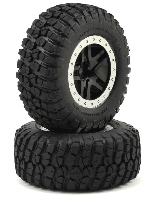 Traxxas BFGoodrich KM2 Tire w/Split - Spoke REAR Wheel - BOBBYRC