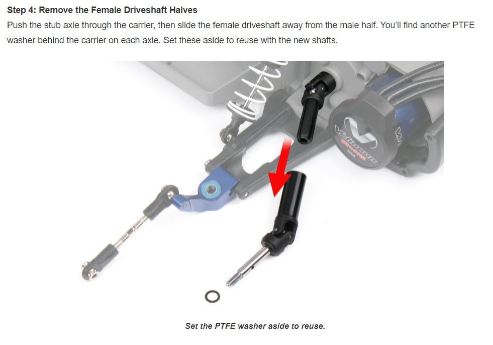 Traxxas Drag Slash, Bandit VXL Rear Complete Driveshaft Assembly - BOBBYRC
