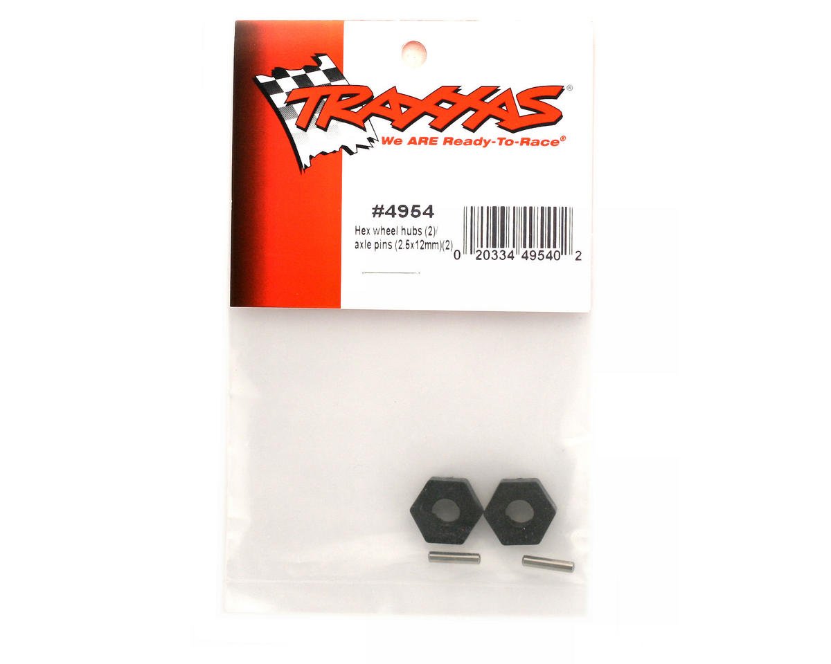 Traxxas Hex Wheel Hubs w/2.5x12mm Axle Pins (2) - BOBBYRC