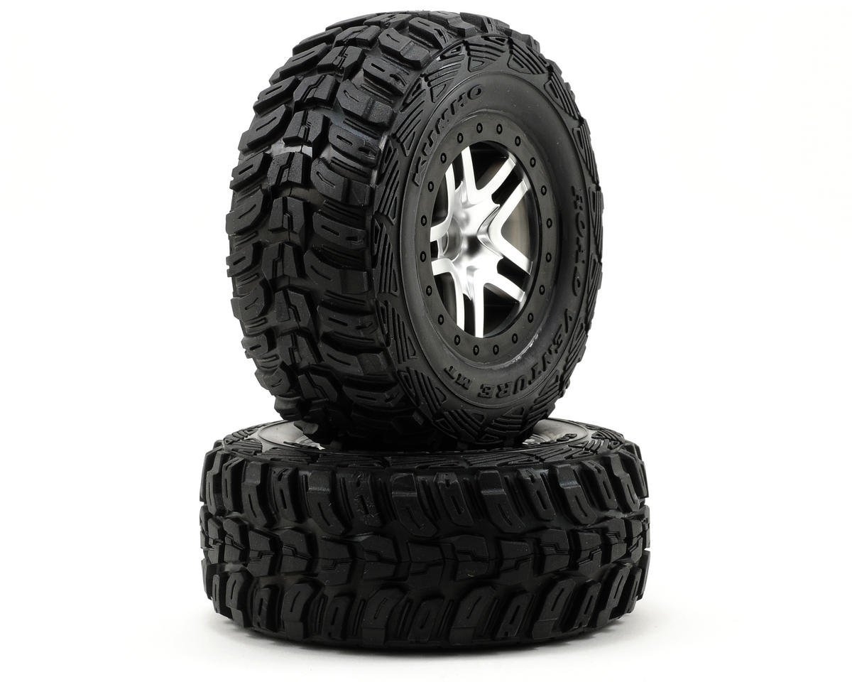 Traxxas Kumho Venture MT (2) w/Split - Spoke Rear Wheel & Tires - BOBBYRC
