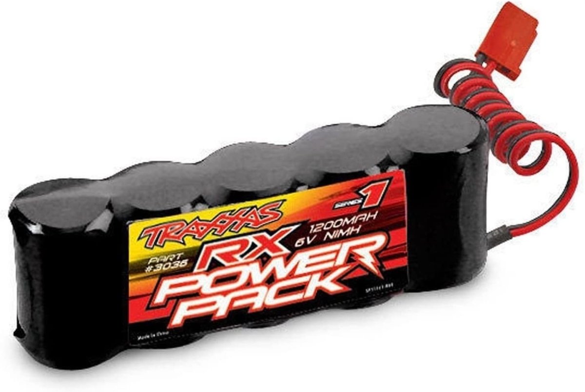 Traxxas Nitro Revo 3.3 RX 6V BATTERY Adaptor NiMh 1200mah - BOBBYRC