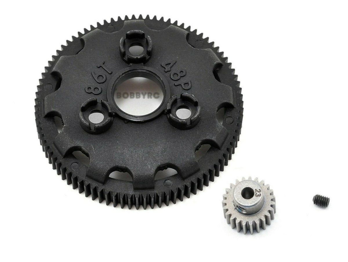 Traxxas Slash 2wd High Top Speed / HARD SURFACE 86T Spur Gear 23T Pinion - BOBBYRC