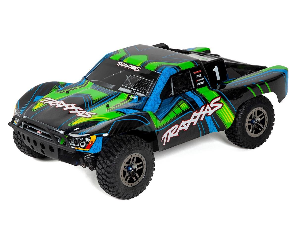 Traxxas Slash 4X4 Ultimate RTR 4WD Short Course Truck (Green) w/TSM & TQi 2.4GHz Radio - BOBBYRC