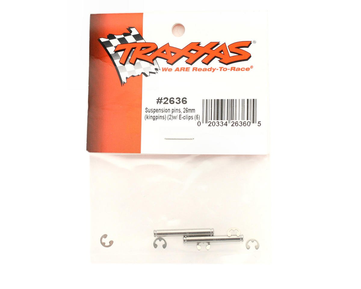 Traxxas Suspension Pins, 26mm Chrome (2) - BOBBYRC