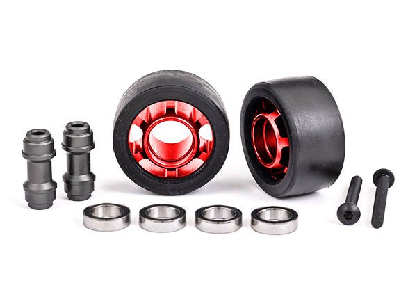 Traxxas Wheels for 7776, 8976, and 9576 Wheelie Bar Maxx, Sledge, X - Maxx,XRT - BOBBYRC